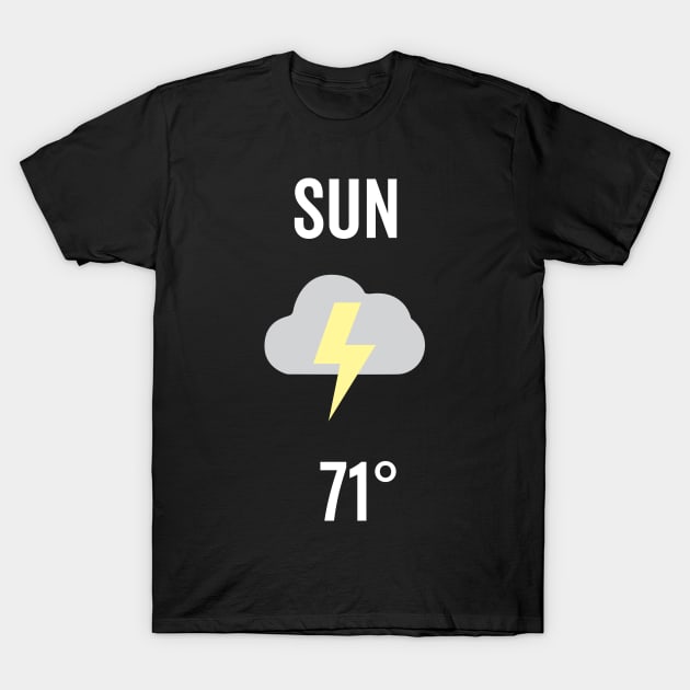 Sunday Weather Costume T-Shirt by DetourShirts